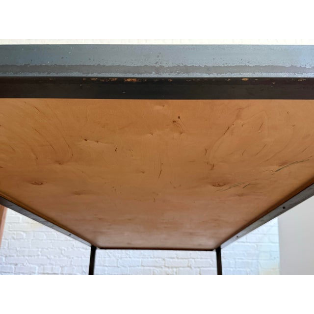 Bespoke Wood + Metal Dining Table For Sale - Image 12 of 12