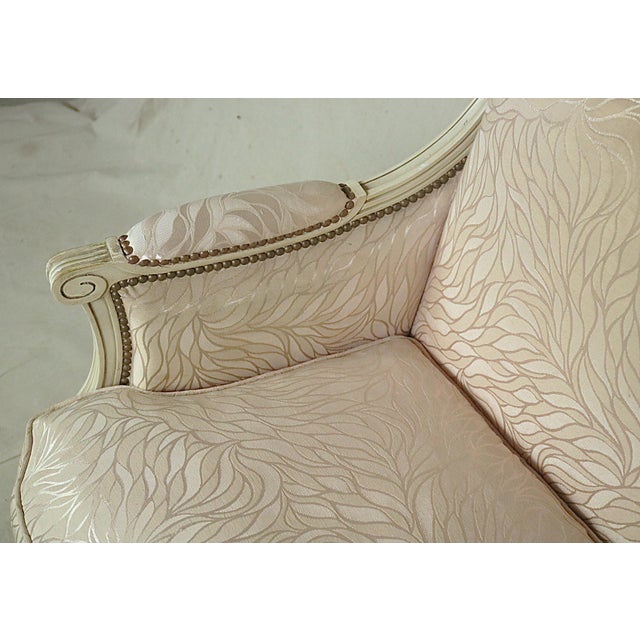 Louis XVI Style Bergeres, a Pair For Sale - Image 6 of 14