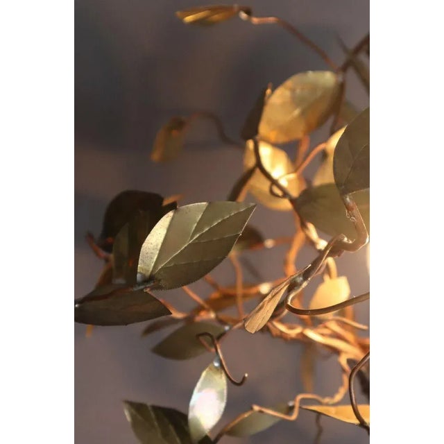 Hollywood Regency Wish Tree Lamp in Brass by Daniel D'Haeseleer For Sale - Image 4 of 9