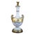 Table Lamp Glass Urn Vase Antique Bohemian Moser Gold Leaves For Sale