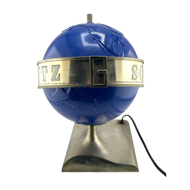 Rare find that would make a great addition to any beer memorabilia collection. No cracks to the globe at all. Top of the...