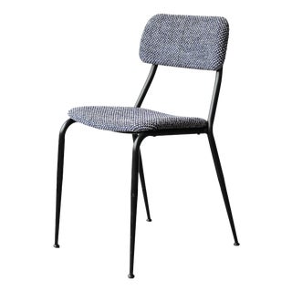 Mid-Century Modern Italian Side Chair in Fabric For Sale