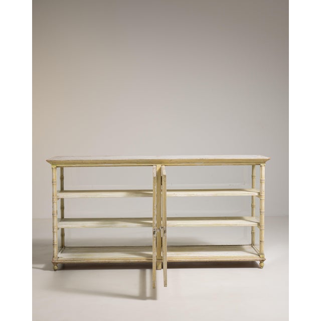 Chinoiserie Faux Bamboo Display Vitrine, Antique, France, Early 20th Century For Sale - Image 3 of 16