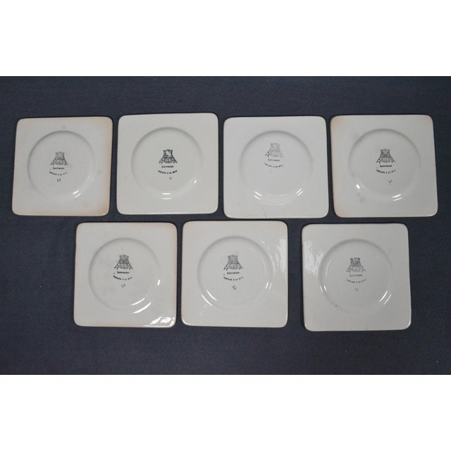 1950s 1950s Gien France “Lorraine” Floral Faience Dessert & Serving Set, 8 Pieces For Sale - Image 5 of 16
