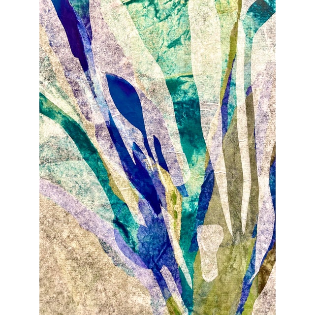 Contemporary Maria Donata Papadia, Cluster Lily, Mixed Media Paper Collage For Sale - Image 3 of 13