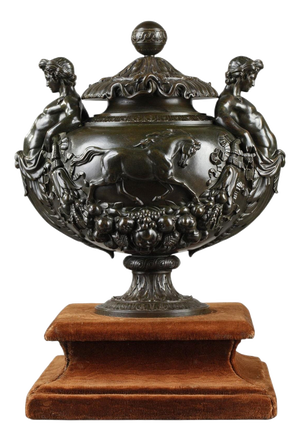 Patinated Bronze Covered Cup by F. Barbedienne, 1850