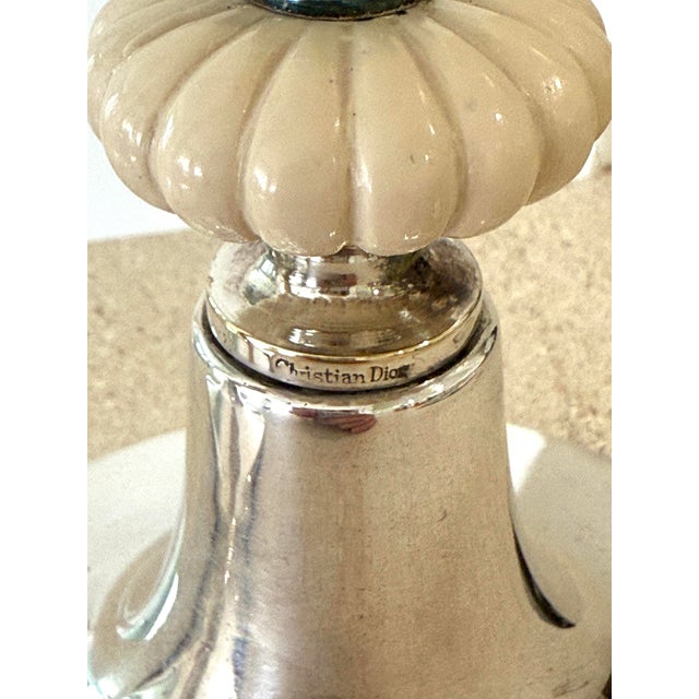 1960s Dior Silverplate Candleholders For Sale - Image 5 of 12