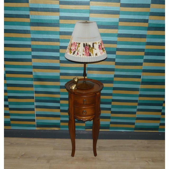 A lovely eye-catcher! Delicate 1960s-style piece of furniture Side table, also known as a "lamp table"—a perfect height...