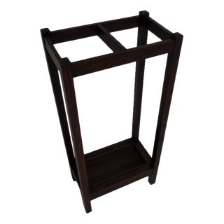 Antique Oak Umbrella Holder, 1890s For Sale