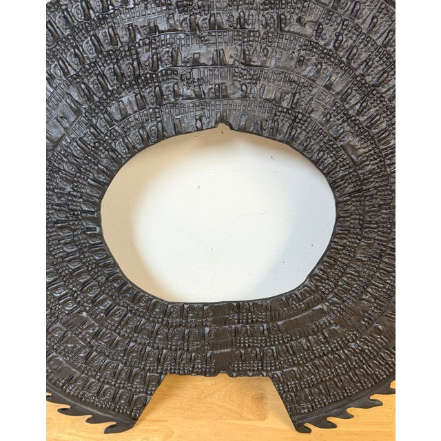 Monumental Buddhist Aureole (Halo) Fragment with Seated Buddhas, China, 20th C. For Sale - Image 13 of 13