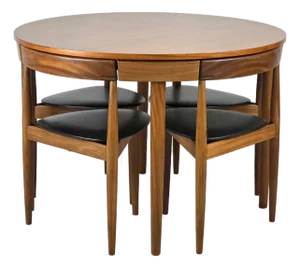 Mid 20th Century Roundette Teak Dining Set by Hans Olsen for Frem Rojle