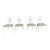 1950s Woodard Trianon Wrought Iron Patio Dining Chairs Hollywood Regency Set of 4 For Sale