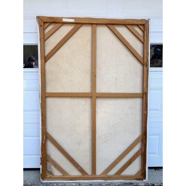 72" Tall Abstract Modern Sailboat Original Painting on Canvas For Sale - Image 12 of 12