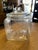 Glass 1930s Clear Square Peanut Planters Jar With Lid For Sale - Image 7 of 8