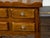 French French Turn of the Century Walnut Side Table with Carved Tray Top and Drawers For Sale - Image 3 of 12
