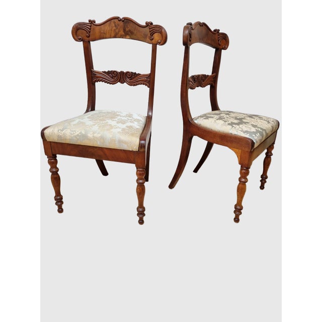English Sheraton Mahogany Side Chairs, 1830s, Set of 2 For Sale - Image 14 of 14