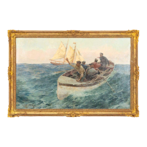 Charles Murray Padday Pilot Boat Crew Oil, 1898