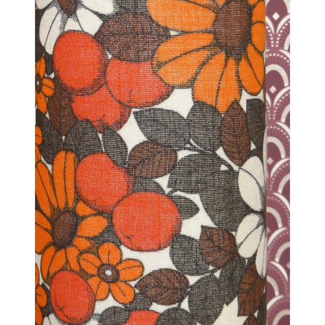 Flower Power Floor Lamp with Orange Illuminated Glass Base, 1970s For Sale - Image 13 of 14