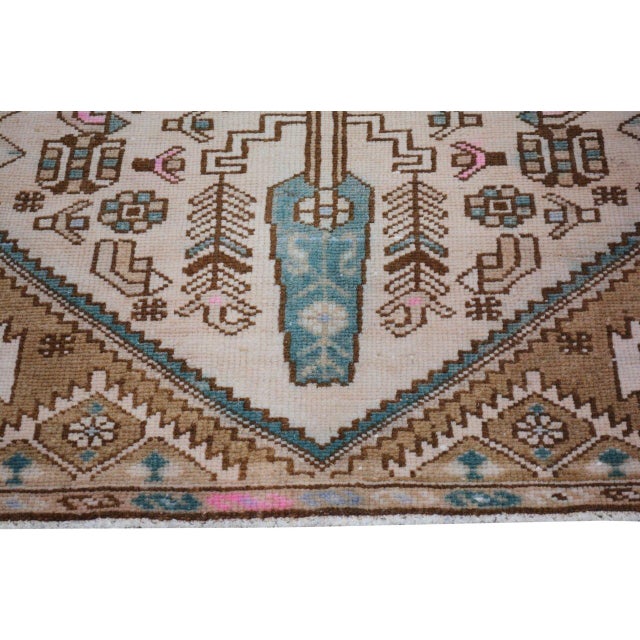 Vintage Malayer Knotted Wool Rug, 2'10''x9'1'' For Sale - Image 4 of 5