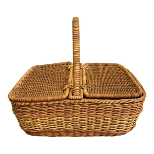Antique Picnic French Basket