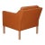 Børge Mogensen Model 2321 Lounge Chair in Cognac Bison Leather by Børge Mogensen for Fredericia For Sale - Image 4 of 5