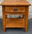 Farmhouse Broyhill Attic Heirlooms Farmhouse Oak Side Table For Sale - Image 3 of 12
