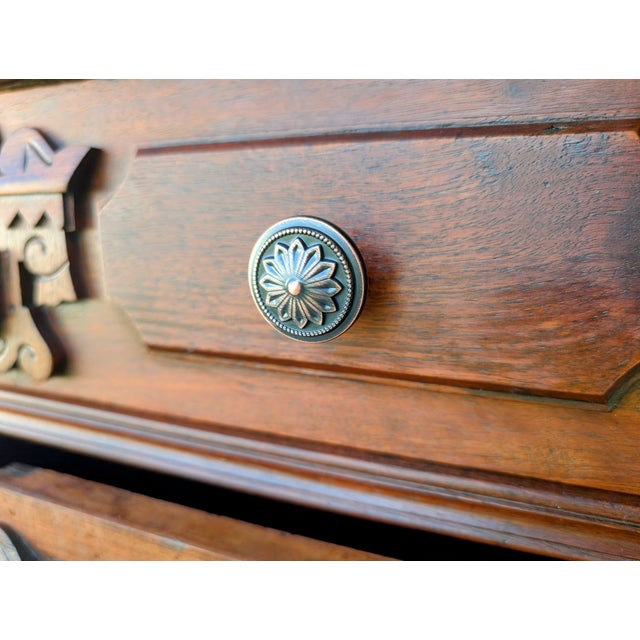 Farmhouse Walnut 19th Century Washstand Dresser For Sale - Image 3 of 8