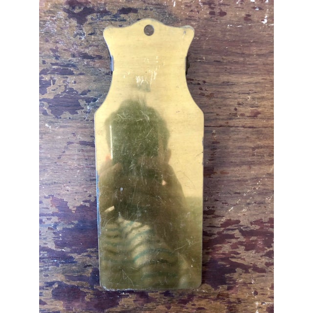 Art Deco 1930's Brass Enamel Hourglass Clipboard For Sale - Image 3 of 5