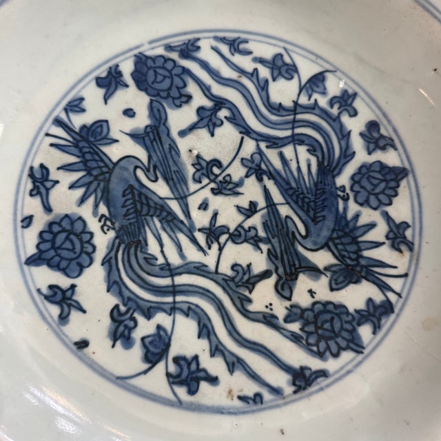 Chinese Chinese Ming 17th Century Blue & White Porcelain Bowl For Sale - Image 3 of 6