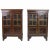 Maroon 19th Century Exquisite Pair Dutch Colonial Oxblood Lacquered Floral Motif Cabinets-Proven. - a Pair For Sale - Image 8 of 8