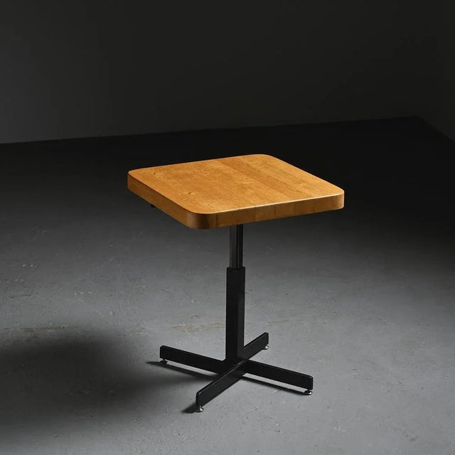 Charlotte Perriand Adjustable Table by Charlotte Perriand for Les Arcs, 1970s For Sale - Image 4 of 14