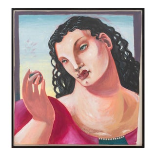 David Bowes Untitled (Eve) Gouache, 1983 For Sale