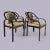 Postmodern Set of Four Postmodern Black Lacquered Metal Dining Chairs, 1980s, Mid-Century For Sale - Image 3 of 10