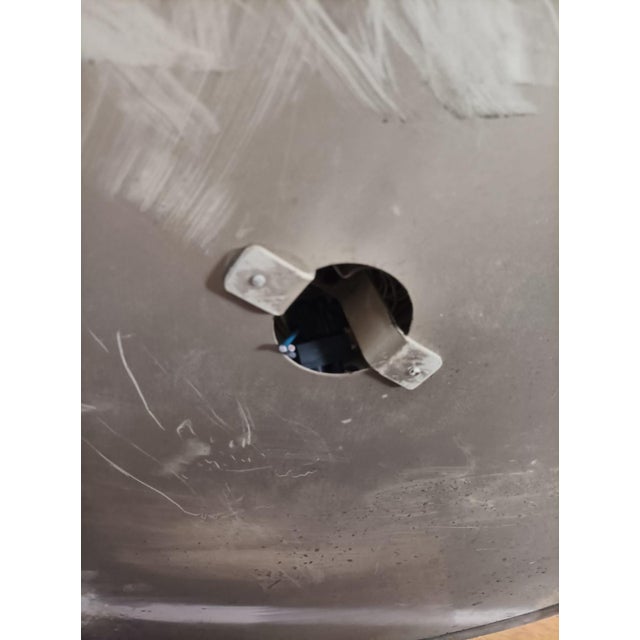 Metal Ceiling Lights in Aluminium and Wired Glass from Stilnovo, 1950s, Set of 2 For Sale - Image 7 of 15