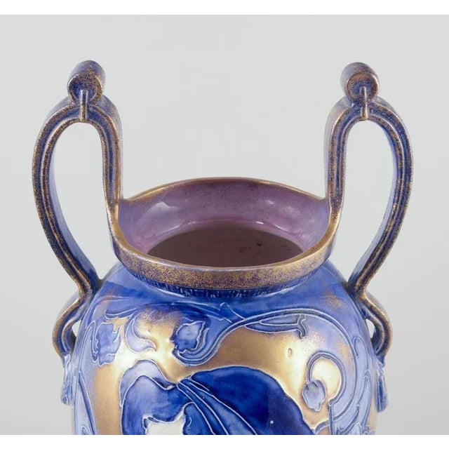 Large Art Nouveau Amphora Shape Vase from Thomas Forester & Sons For Sale - Image 4 of 9