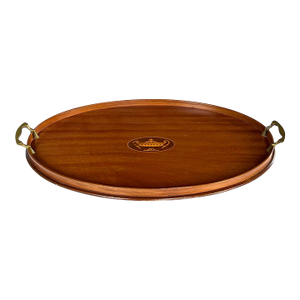 Edwardian Butler's/Serving Tray With Classical Inlay