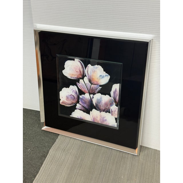 Metal Laitan Home Decorations Floral Print Art Work, Framed For Sale - Image 7 of 12
