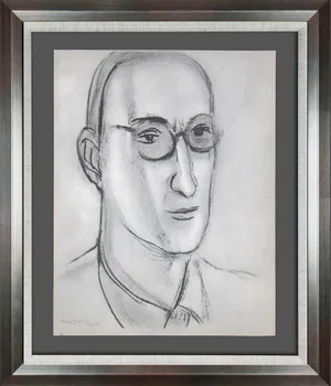 Abstract Henri Matisse Original Signed Lithograph "Portrait of Andre Rouveyre"