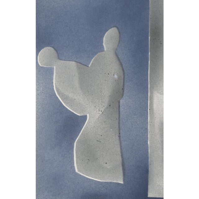 Blue Ernst Bräuer, Crucifixion in Blue, 1962, Signed, 1962, Lithograph For Sale - Image 8 of 11