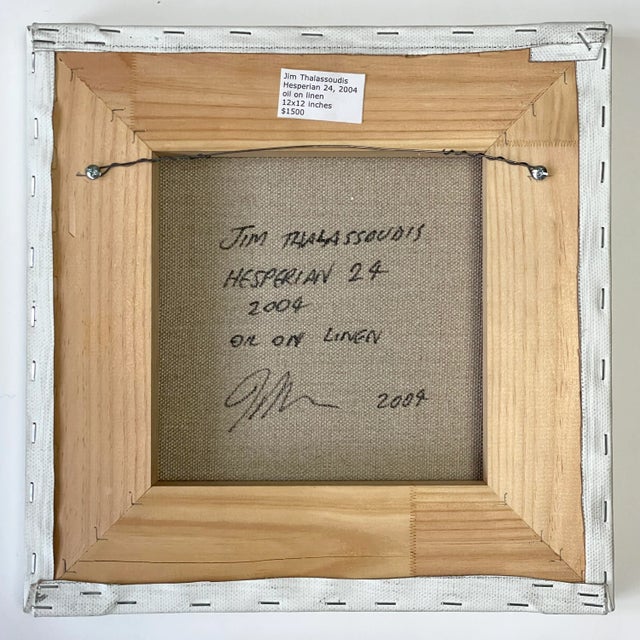 2000 - 2009 Jim Thalassoudis (Australian, B. 1962) "Hesperian 24”, Signed (2004, Oil on Linen) For Sale - Image 5 of 7