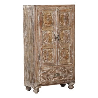 Antique Anglo-Indian Teakwood Small Armoire For Sale