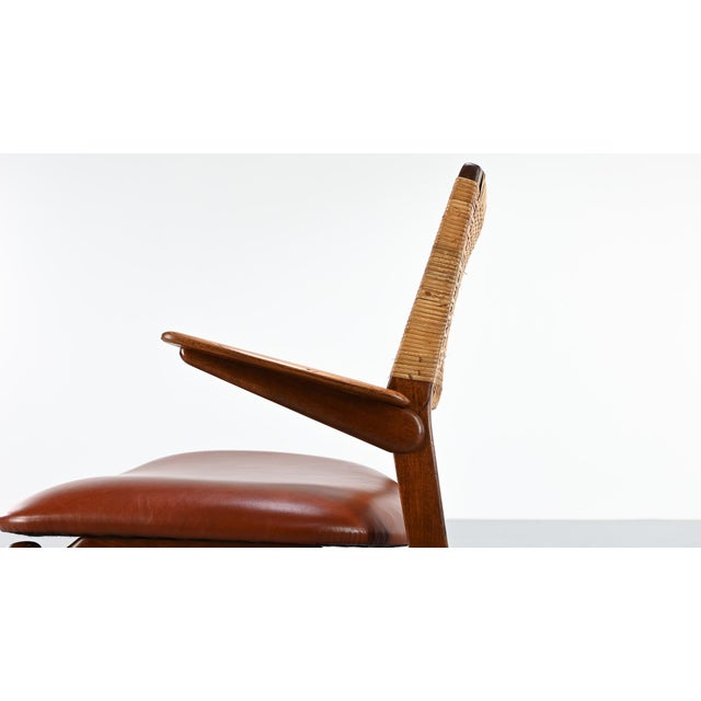 Vintage Danish Model 48 Armchair by E. Knudsen for Jensen & Lykkegaard, 1950 For Sale - Image 6 of 15