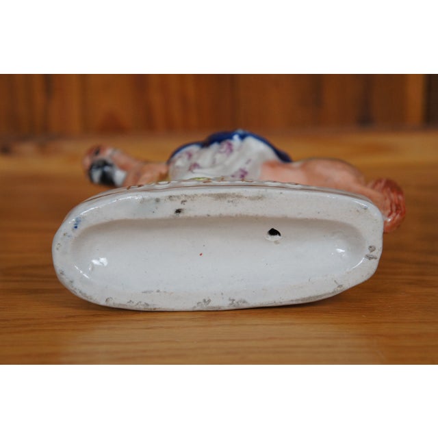 Antique Staffordshire Porcelain Duchess of Cambridge Horseback Figurine For Sale - Image 11 of 11