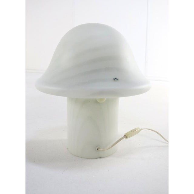 Glass Zebra Mushroom Table Lamp from Peill & Putzler, 1970s For Sale - Image 7 of 7