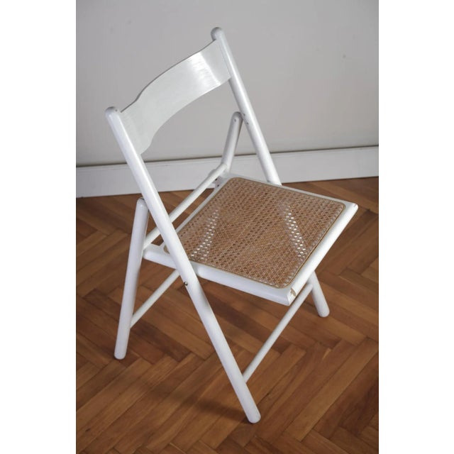 Vintage Cane and Rattan Folding Dining Chairs from Habitat, 1980s, Set of 5 For Sale - Image 12 of 18