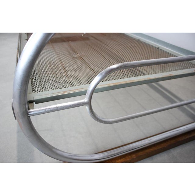 Wood Bauhaus Tubular 3-Seater Sofa attributed to Slezák, Former Czechoslovakia, 1930s For Sale - Image 7 of 15