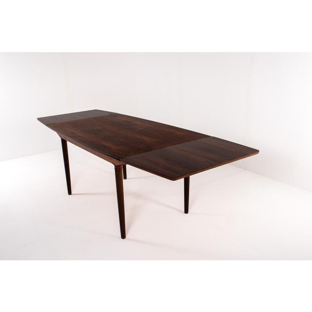 Mid-Century Danish Rosewood Extendable Dining Table by Harry Østergaard, 1960s For Sale - Image 13 of 16