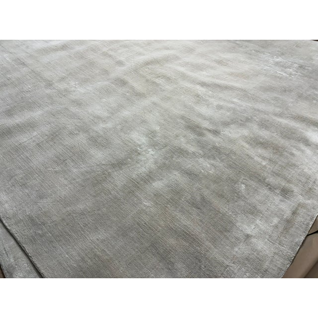 Rh Malta Linen Rug – 10' × 14' 100% Linen | Hand-Loomed Luxury Construction | Rare Rh Collection For Sale - Image 18 of 18