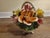 Vintage Capodimonte Italy Porcelain Rose Flower Basket Crown N Original Tag For Sale In Louisville - Image 6 of 10