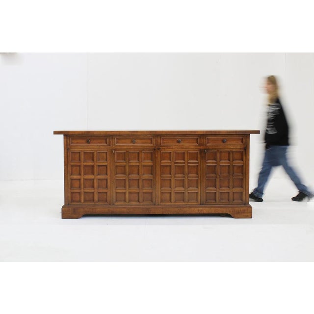 Vintage Italian Brutalist Sideboard, 1960s For Sale - Image 4 of 10